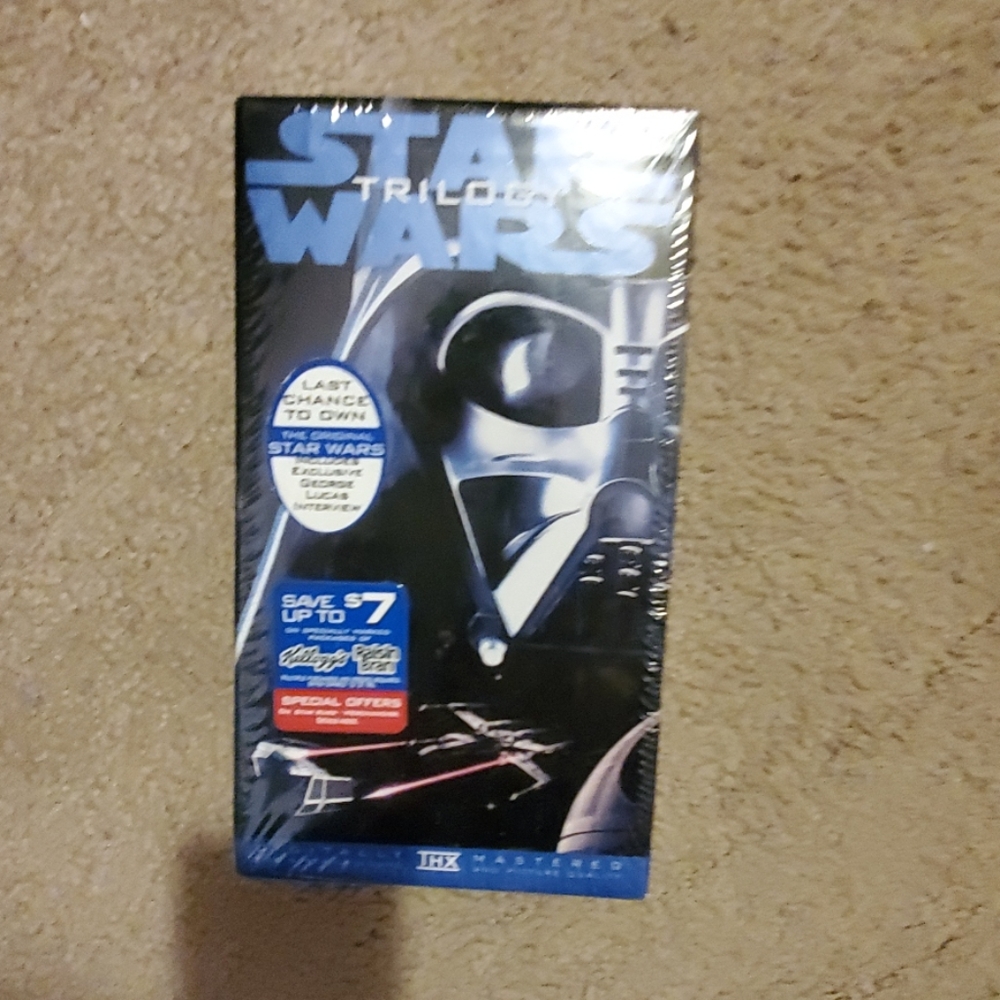 Starwars Trilogy VHS movies
